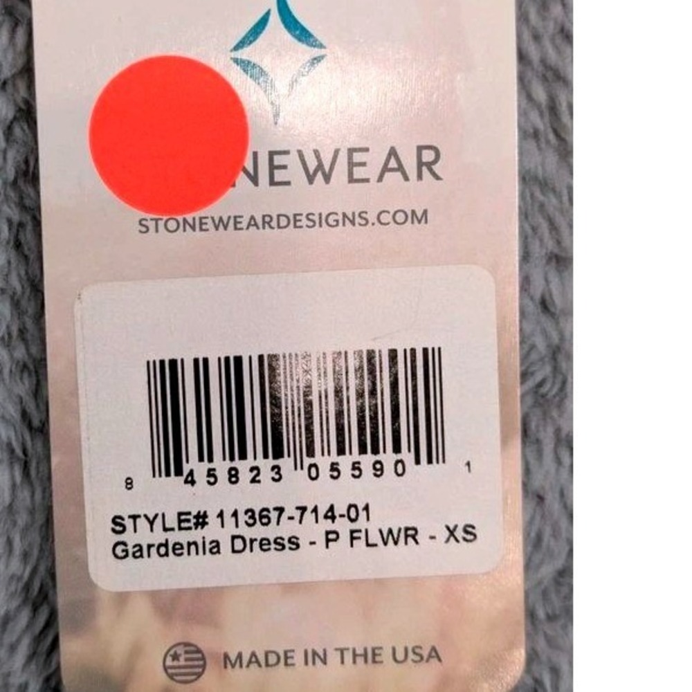 NWT Stonewear Designs Gardenia Dress XS Purple Passion Flower Asymmetrical USA - Picture 7 of 10